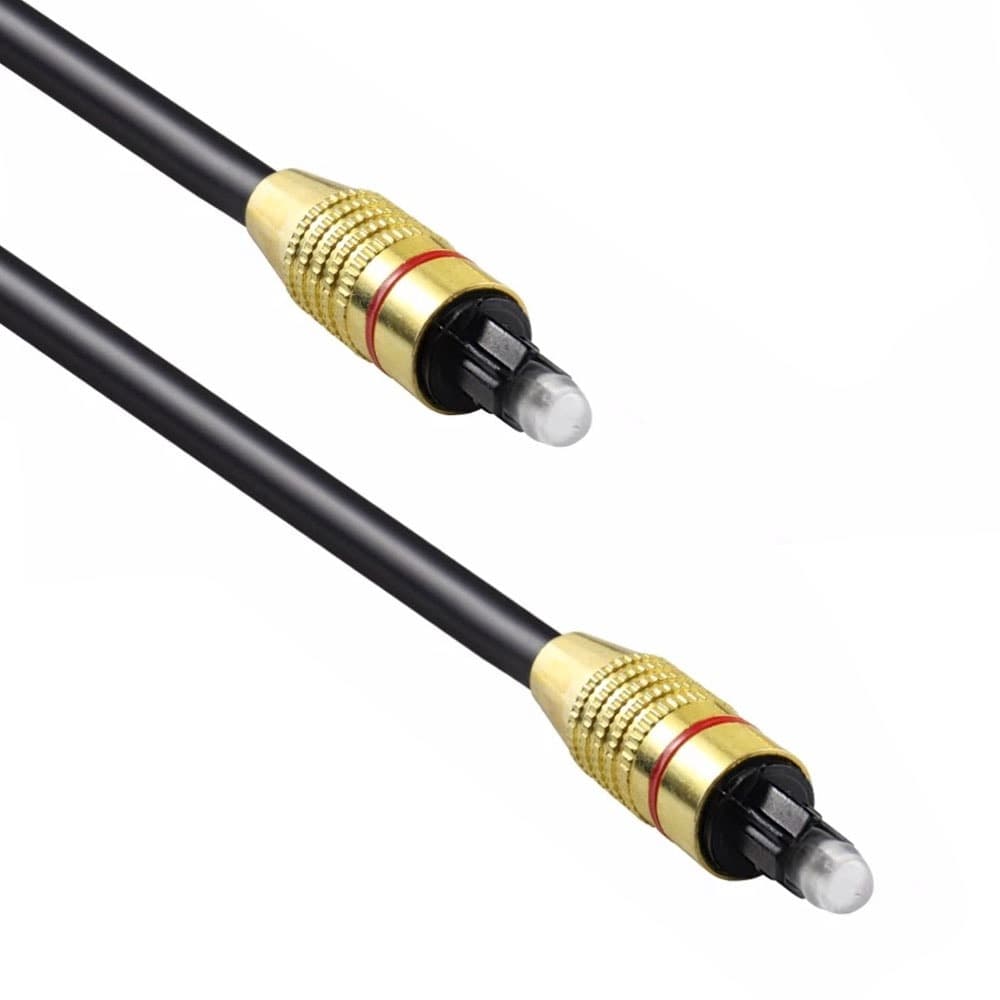 Оптичен кабел DeTech 18359, от Toslink(м) към Toslink(м), 1.5m, черен