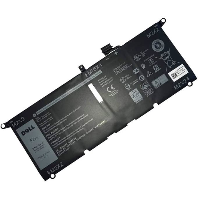 Батерия (оригинална) за лаптоп Dell, съвместима с Inspiron 5390/7390/XPS 13 9370/9380, 7.6V, 6840mAh