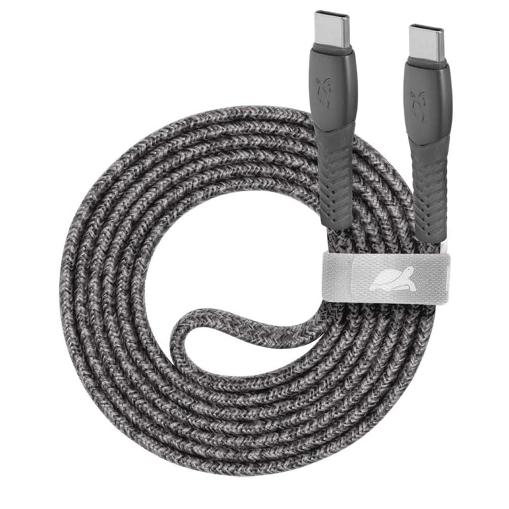 Кабел Rivacase PS6105GR21, от USB C(м) към USB C(м), 2.1m, сив