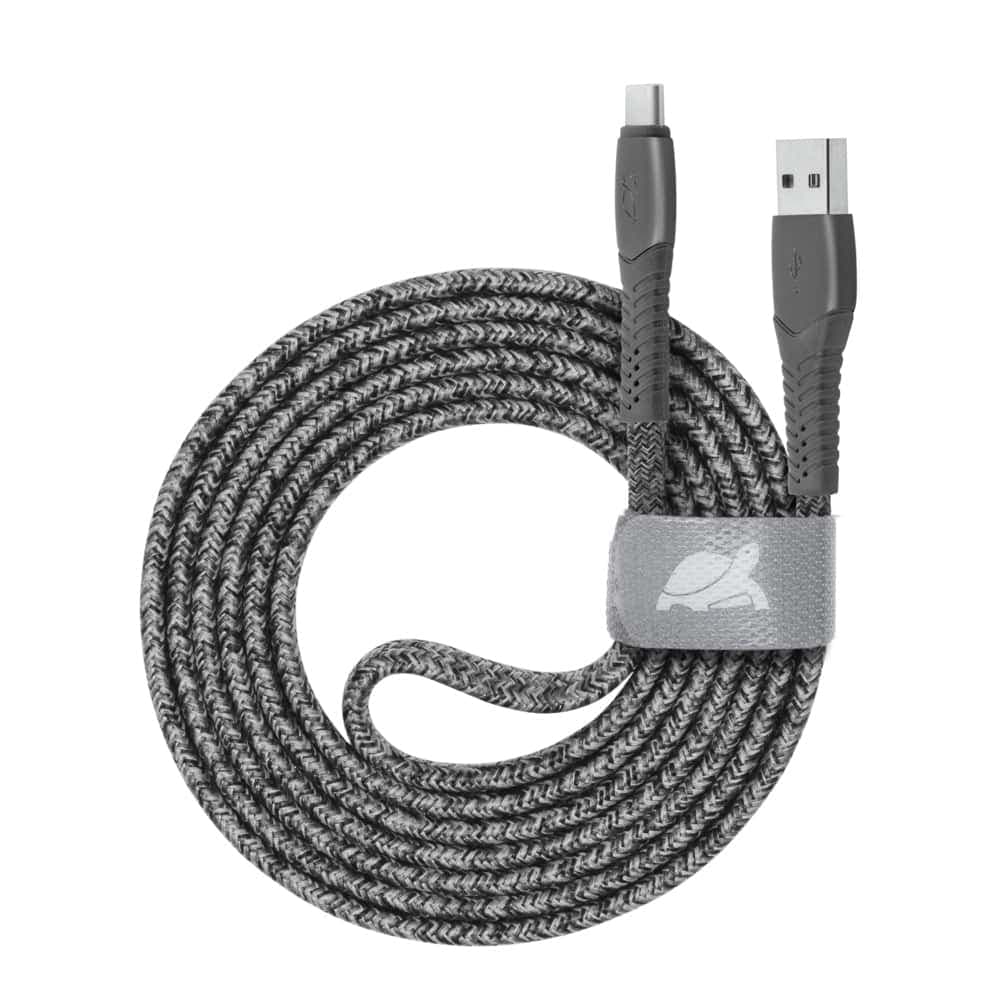 Кабел Rivacase PS6102GR12, от USB A(м) към USB C(м), 1.2m, сив