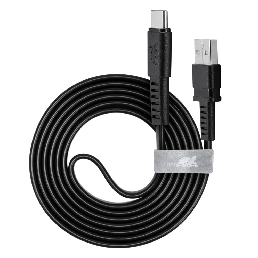 Кабел Rivacase PS6002BK21, от USB A(м) към USB C(м), 2.1m, черен