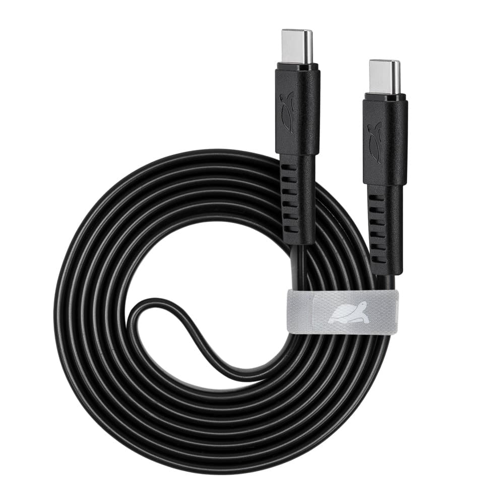 Кабел Rivacase PS6005BK12, от USB C(м) към USB C(м), 1.2m, черен