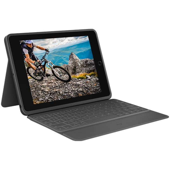 Калъф за таблет Apple iPad, Logitech Rugged Folio (920-009319), до 10.2" (25.90 cm) черен