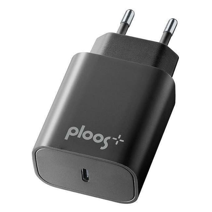 Зарядно устройство Ploos 8214, от контакт към 1x USB C(ж), 20W, черно