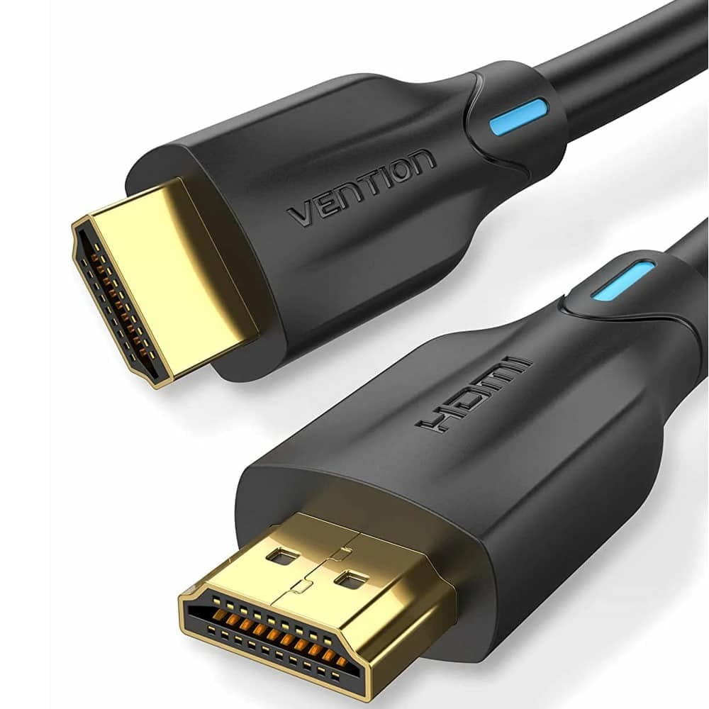 Кабел Vention AANBG, от HDMI(м) към HDMI(м), 1.5m, черен, 8K@60Hz, 48 Gb/s, позлатени конектори