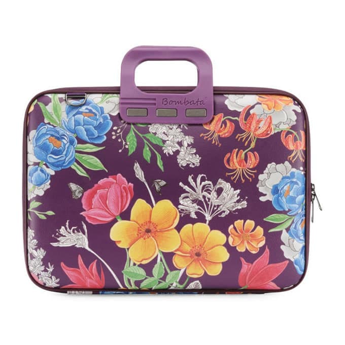 Чанта за лаптоп Bombata Peonia E00860-27, до 14" (35.56 cm), лилава