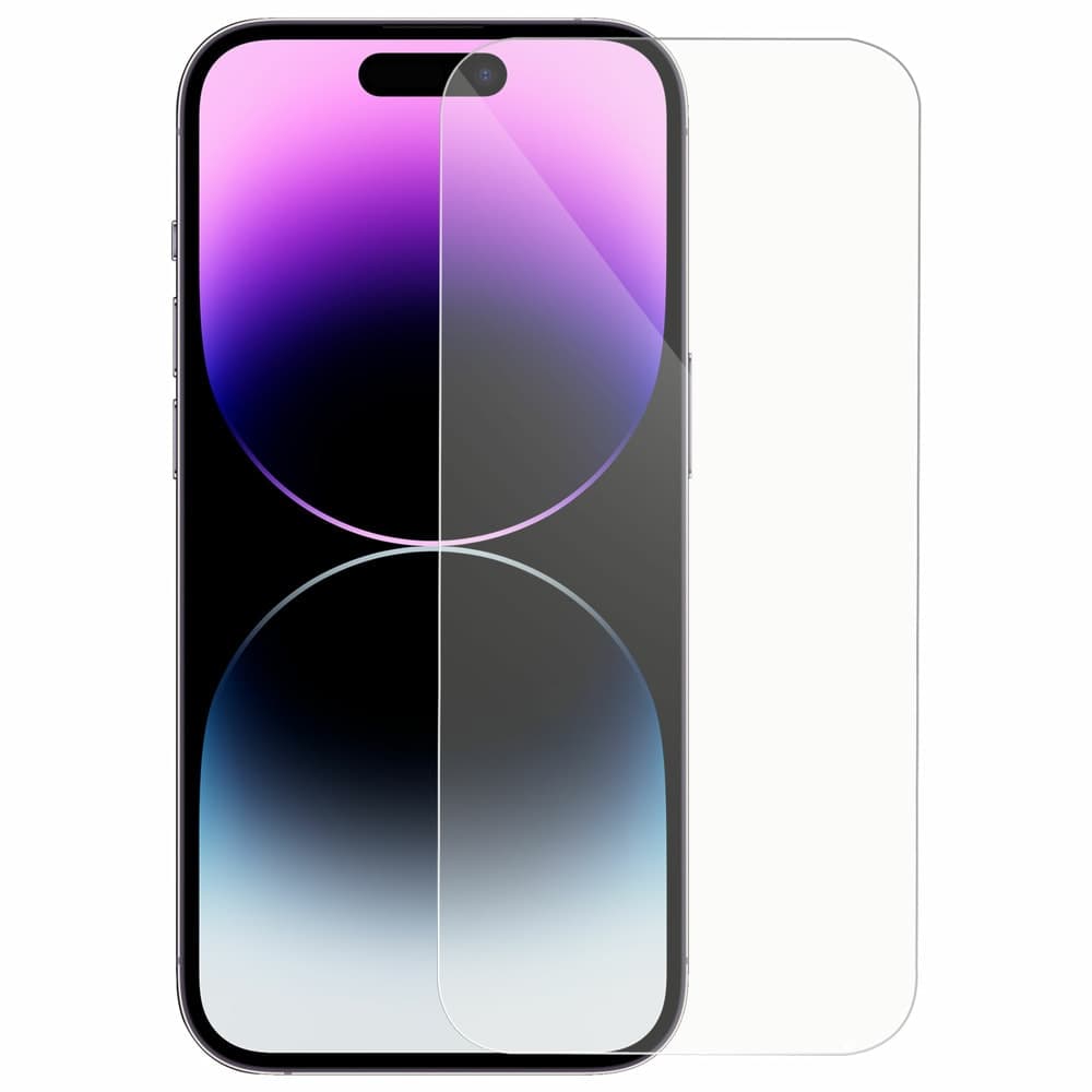 Протектор от закалено стъкло /Tempered Glass/ DeTech 2.5D, 0.3mm, за Apple iPhone 14 Pro