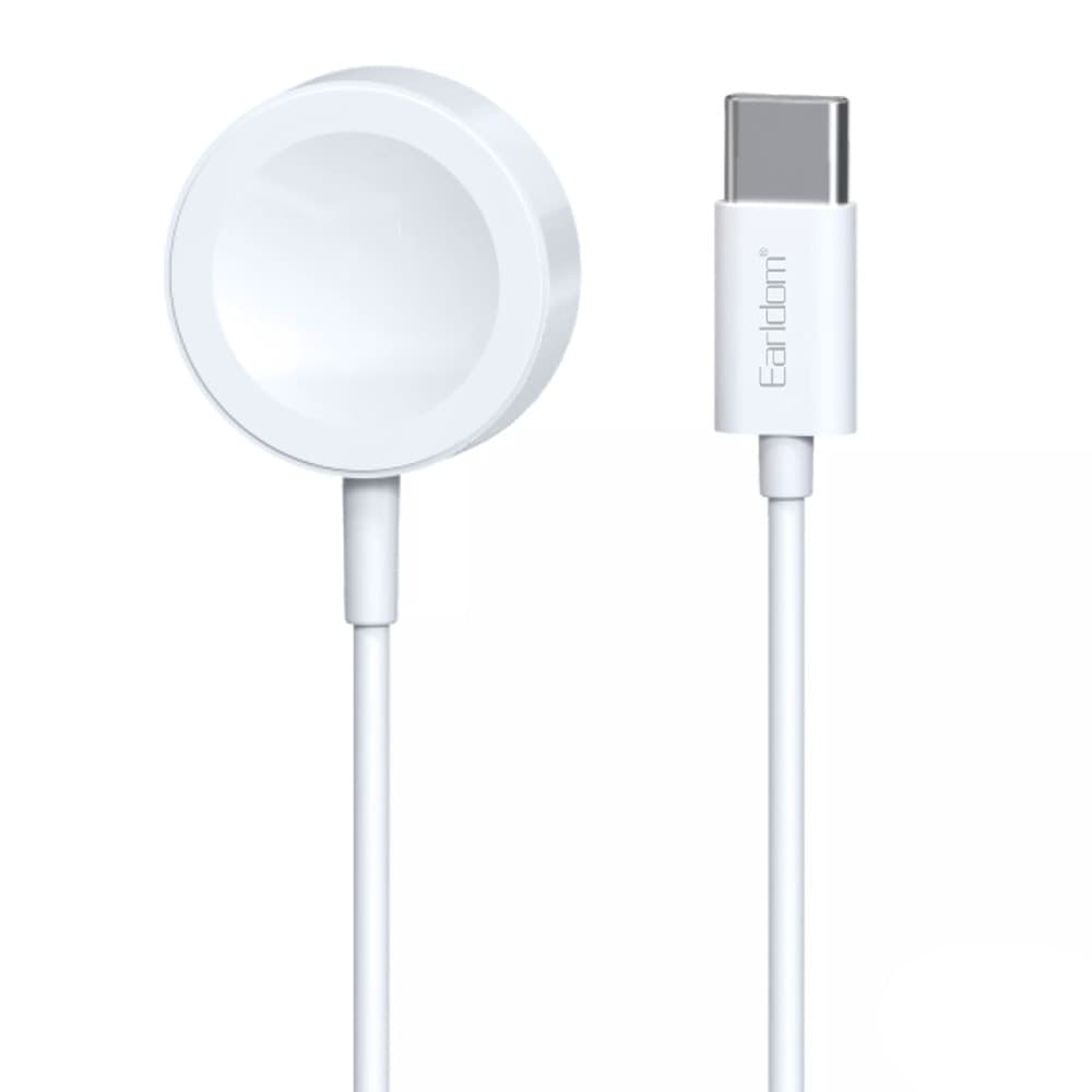 Зарядно устройство Earldom ET-WC22, от USB към безжично зареждане, 5V/1.0A, бяло