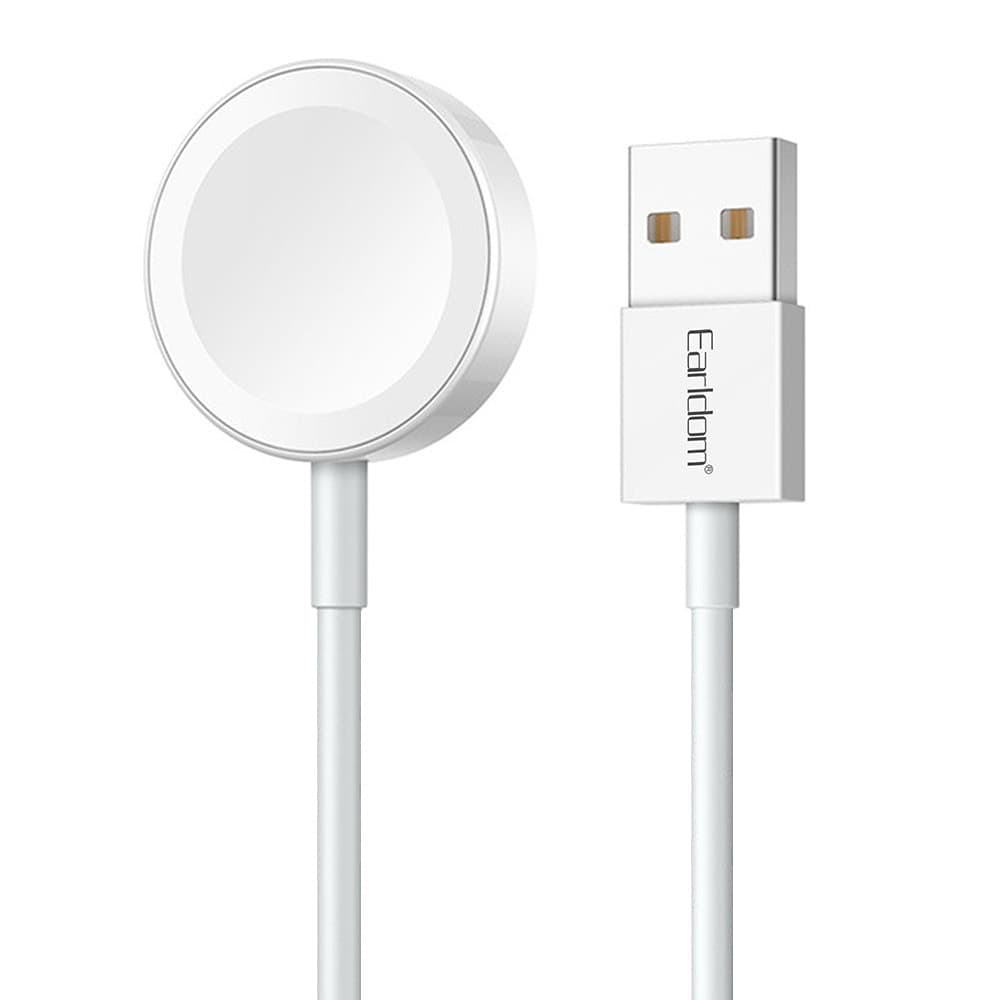 Зарядно устройство Earldom ET-WC21, от USB към безжично зареждане, 5V/0.35A, бяло