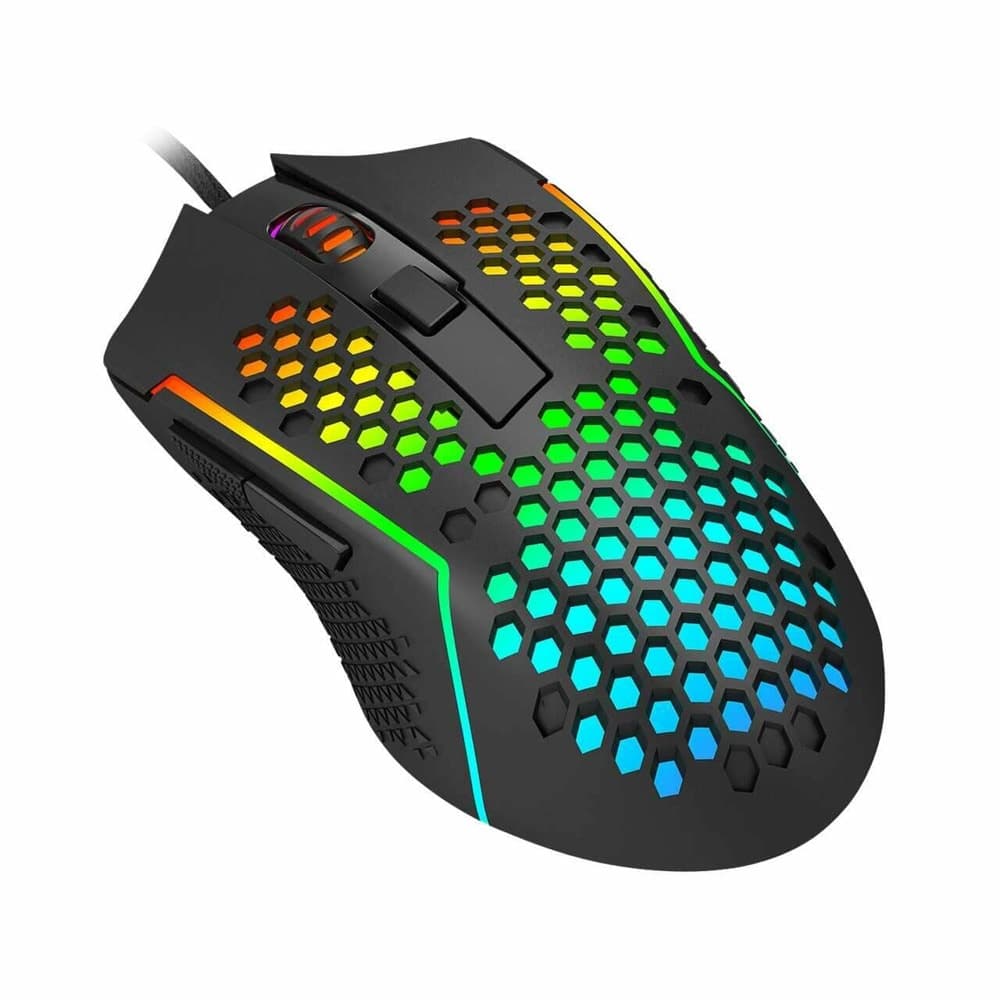 Мишка Redragon Reaping Elite (M987P-K), оптична (32000 dpi), Bluetooth, USB, гейминг, 6 бутона, RGB подсветка, черна