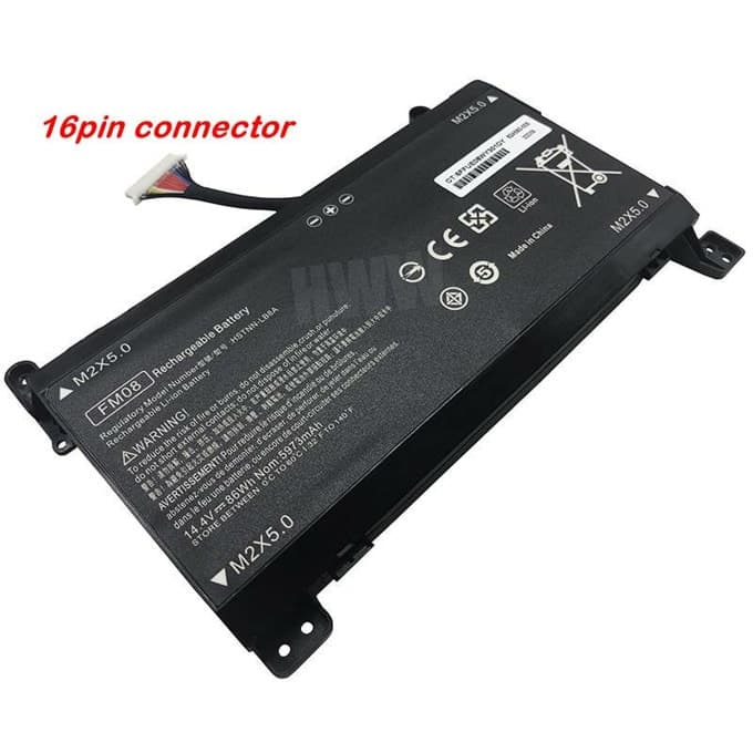 Батерия (заместител) за лаптоп HP, съвместима с Omen 17-AN*** FM08, 14.4V, 5973mAh
