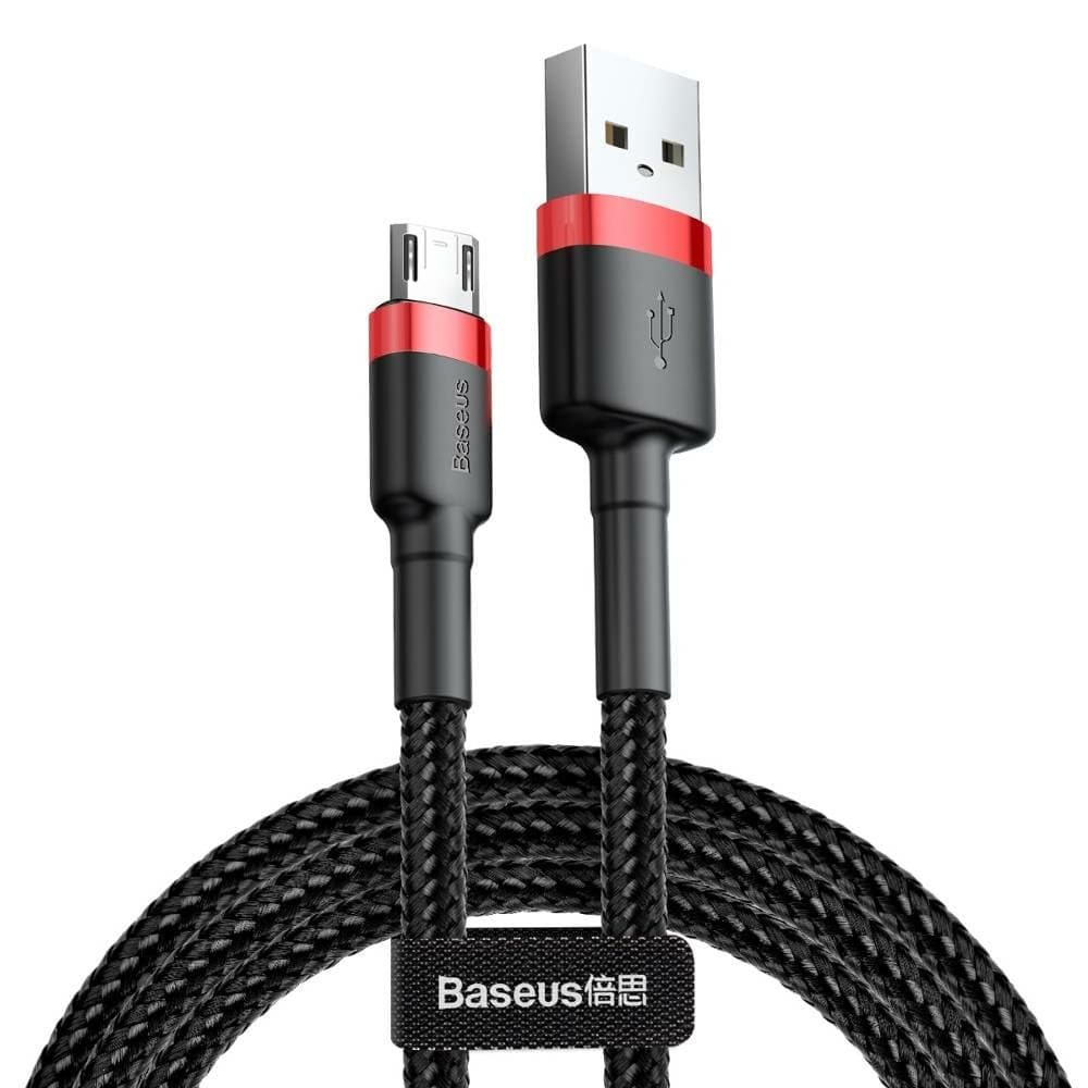 Кабел Baseus от USB A (м) към 1x MicroUSB B (м), 1m, черен