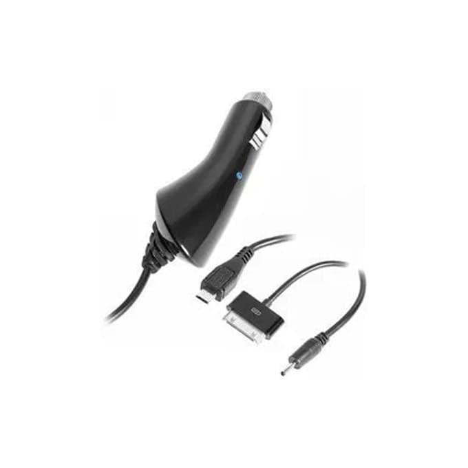 Зарядно устройство за кола Tracer TRAADA43649, от автомобилна запалка към 0.75mm Jack(м), Micro USB, iPhone 3/4S port, 12V, 2.1А