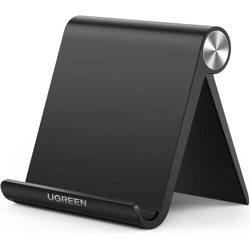 Стойка за телефон Ugreen LP106, за бюро, универсална, регулируема, за телефони с размер на екрана до 7", черна