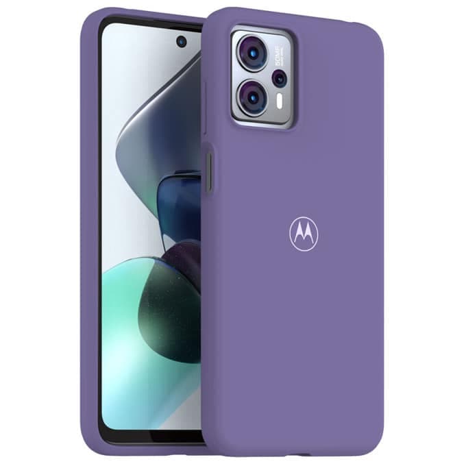 Калъф за Motorola Moto G23, силиконов, Motorola G23-SC-SFT-DBK, удароустойчив, лилав