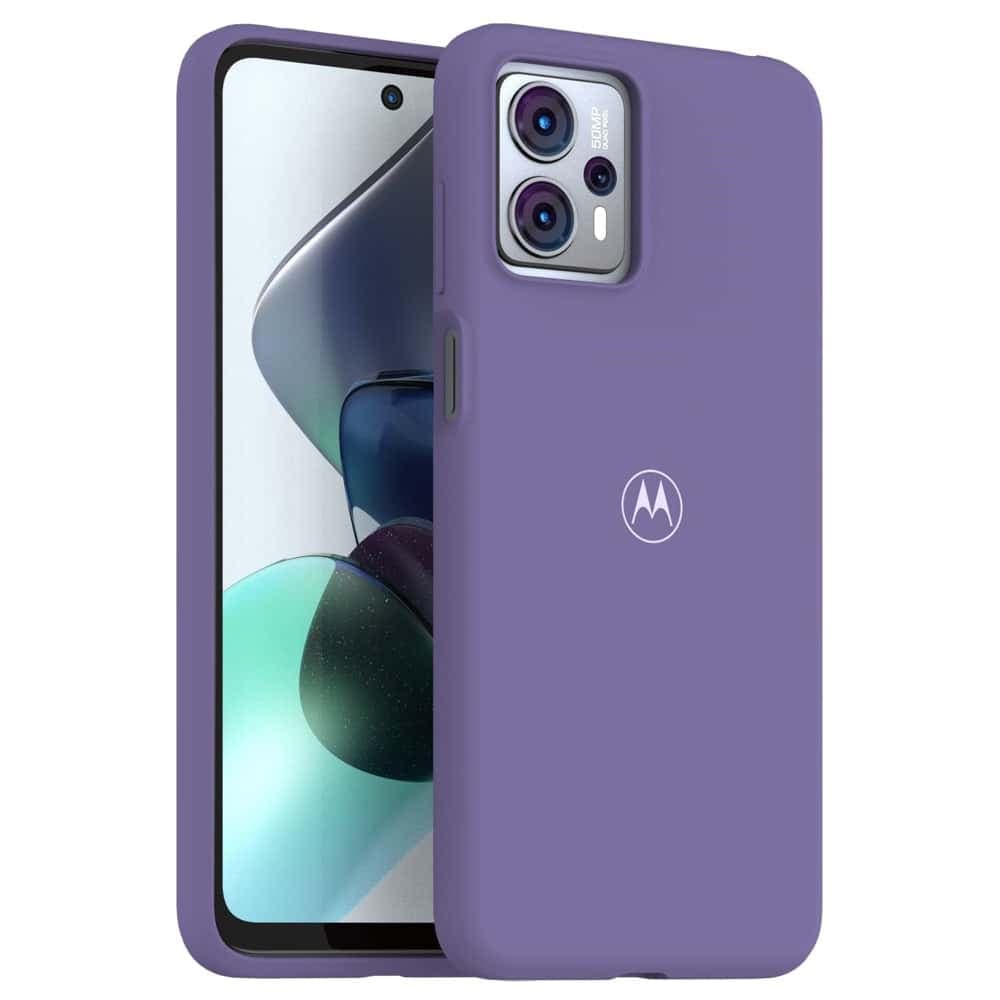 Калъф за Motorola Moto G13, силиконов, Motorola G13-SC-SFT-DBK, удароустойчив, лилав