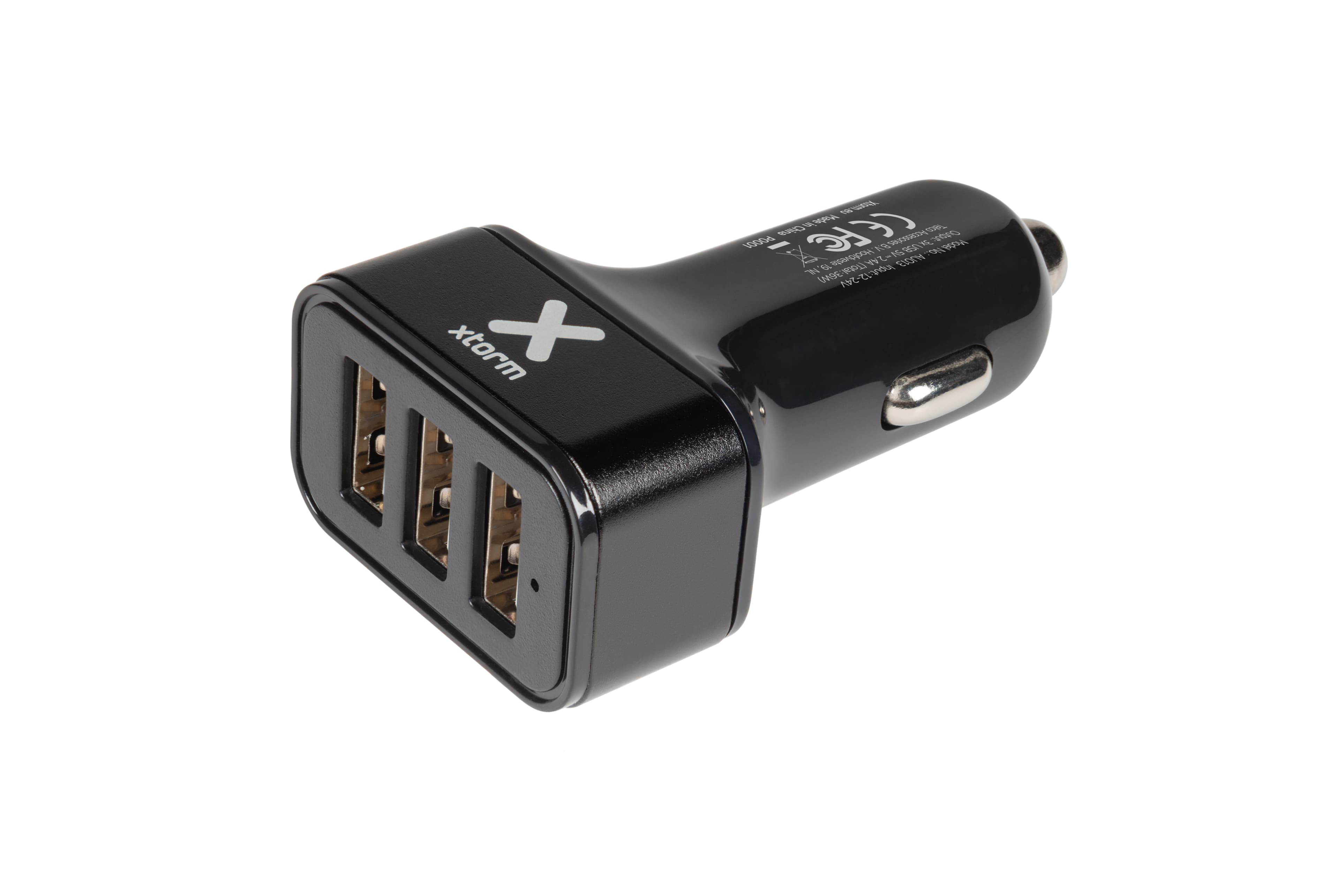 Зарядно за кола с 3xUSB изхода за смартфони и таблети - A-solar Xtorm Power Car Plug AU013 (7.2A)