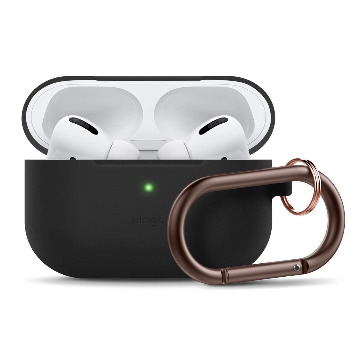 Защитен калъф Elago Slim Hang Silicone Case за Apple Airpods Pro, черен