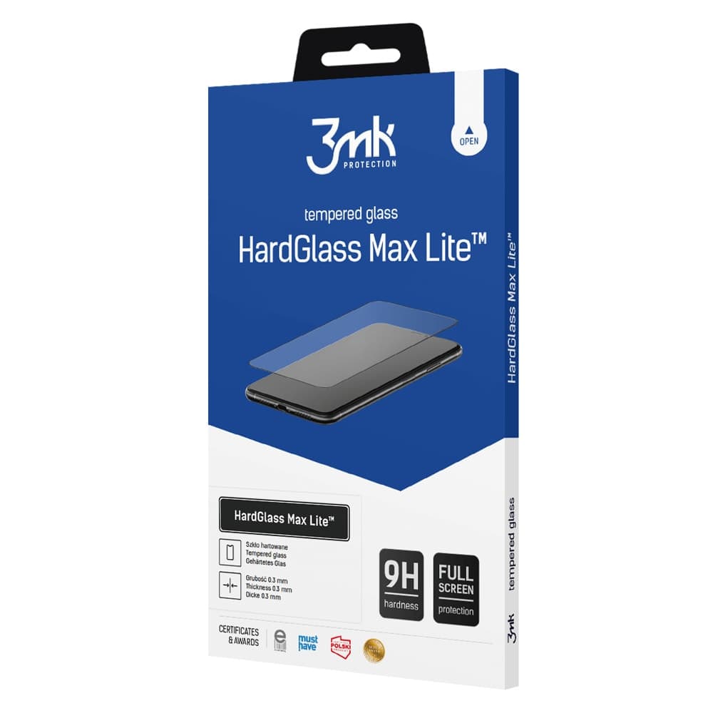 Протектор от закалено стъкло /Tempered Glass/ 3MK HardGlass Max Lite за Apple iPhone 13 Pro Max/14 Plus, 9H твърдост