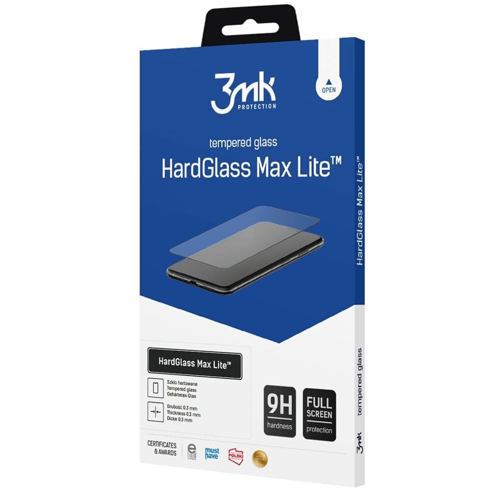 Протектор от закалено стъкло /Tempered Glass/ 3MK HardGlass Max Lite за Samsung Galaxy A13 / M23 5G, 9H твърдост