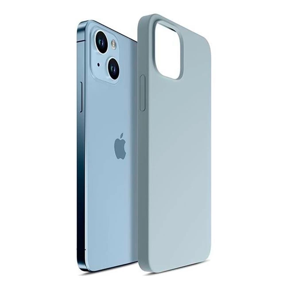 Калъф за Apple iPhone 14 Plus, силиконов, 3MK Hardy Case, син