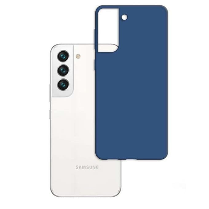 Калъф за Samsung Galaxy S23, термополиуретанов, 3MK Matt Case, удароустойчив, тъмносин