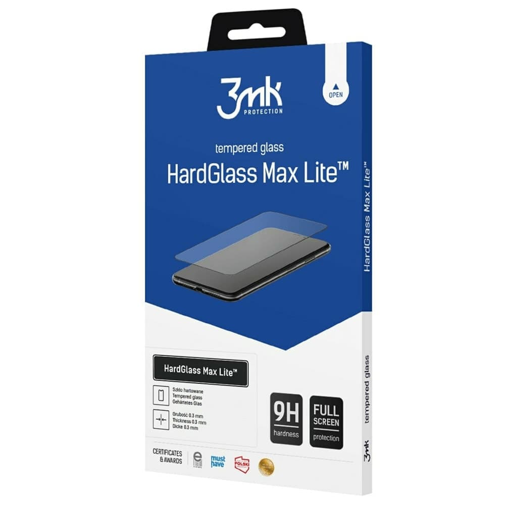 Протектор от закалено стъкло /Tempered Glass/ 3MK HardGlass Max Lite за Samsung Galaxy A53 5G, 9H твърдост