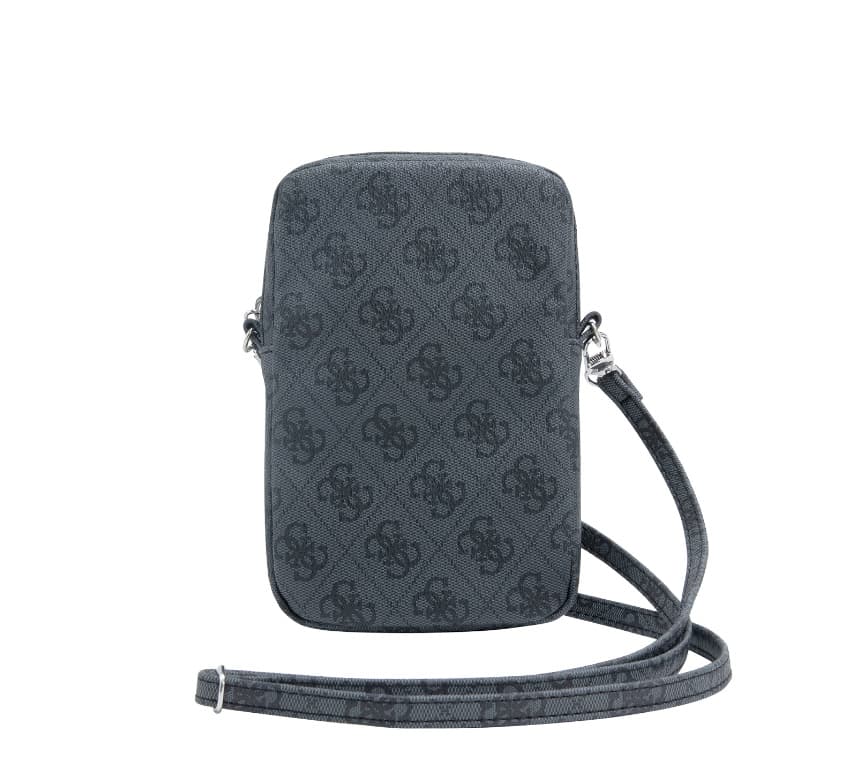 Дизайнерска чанта (органайзер) за мобилни устройства и аксесоари - Guess PU 4G Triangle Logo Wallet Phone Zipper Bag (черен)