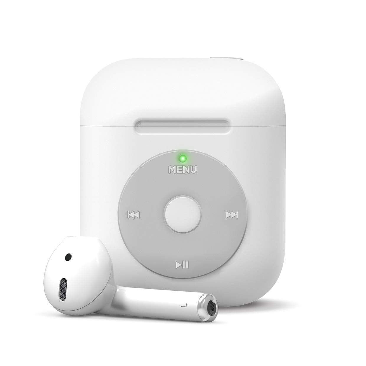 Защитен калъф Elago Retro AW6 за Apple Airpods / Apple Airpods 2, бял