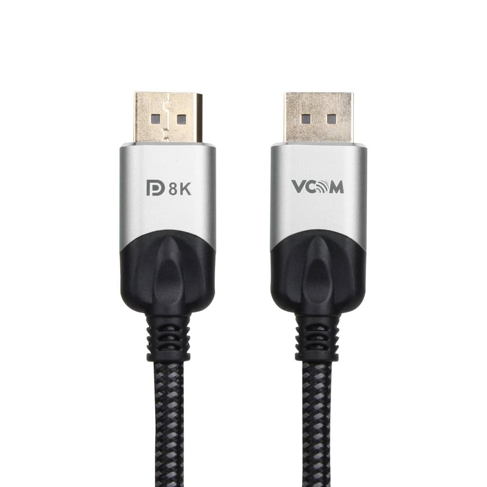 Кабел VCom CG635-3m, от DisplayPort(м) към DisplayPort(м), 3m, черен, 8K@60Hz