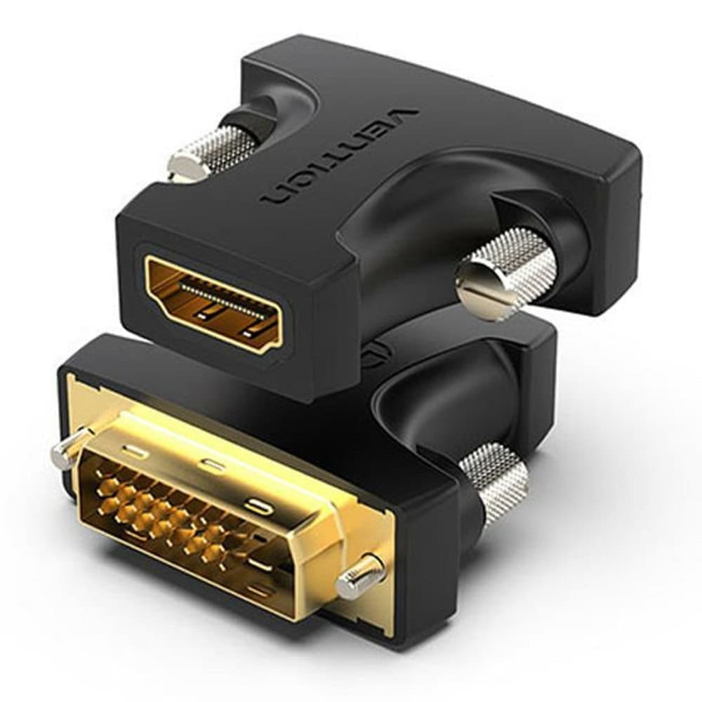 Адаптер Vention AILB0, от HDMI(ж) към DVI(24+1)(м), черен