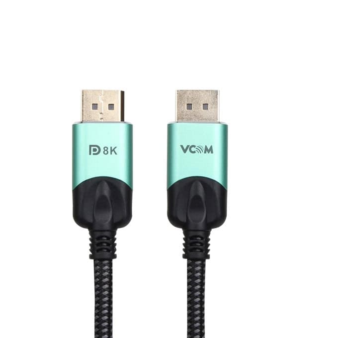Кабел VCom CG635, от DisplayPort(м) към DisplayPort(м), 8K@ 60Hz, 1.5m, черен
