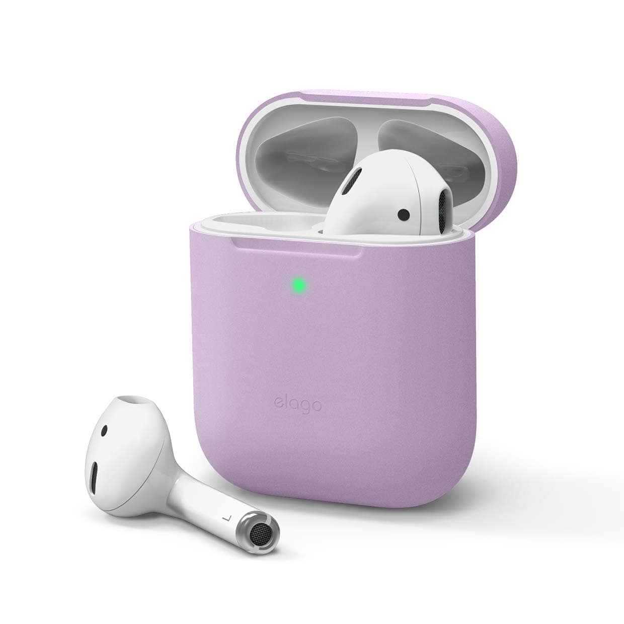 Защитен калъф Elago Skinny Silicone Case за Apple Airpods / Apple Airpods 2, лилав