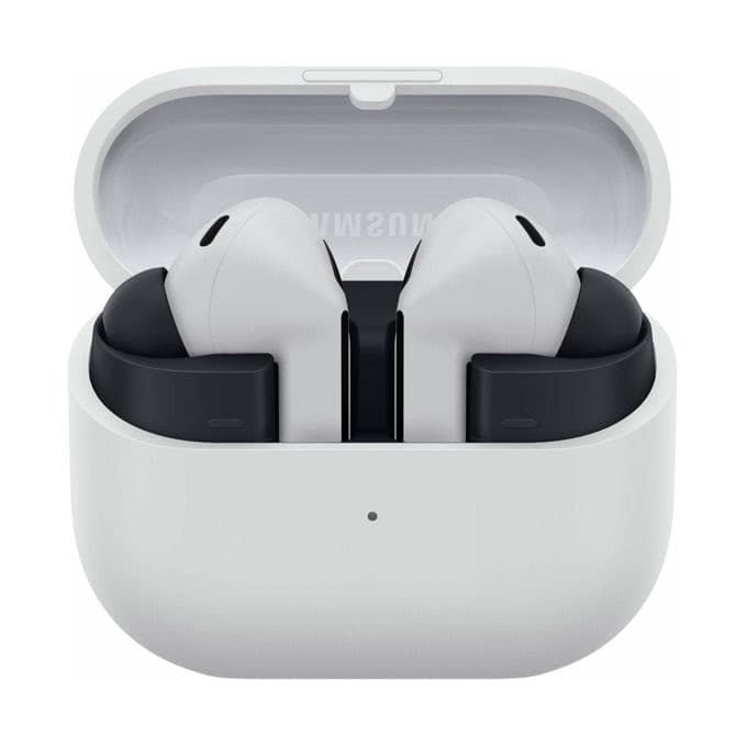 Слушалки Samsung Galaxy Buds3 FE (SM-R420NZAADBT), безжични, Bluetooth, 6 микрофона, IP54 защита, ANC шумопотискане, 360° пространствен звук, сиви