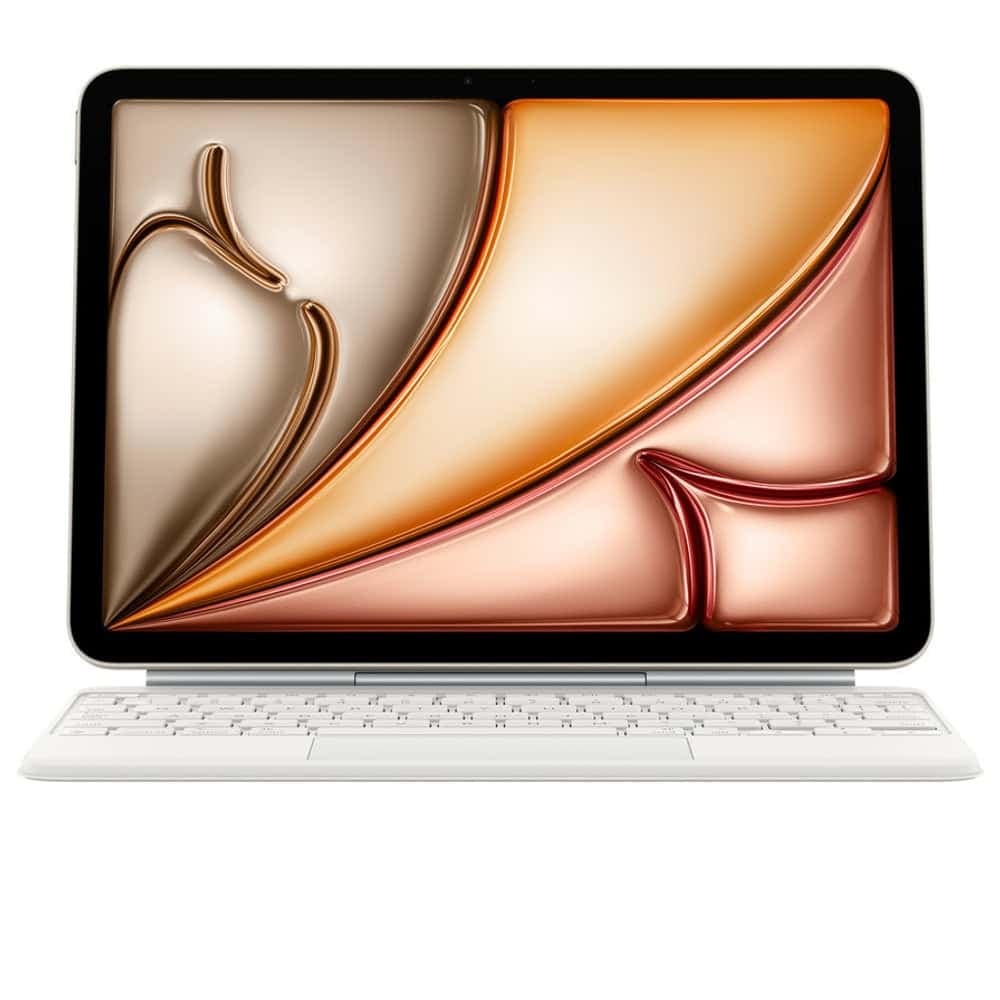 Клавиатура за таблет Apple Magic Keyboard (MDFV4LB/A), съвместима с iPad Air 11-inch (M3)/(M2)(5th/4th Gen), Bulgarian, бяла