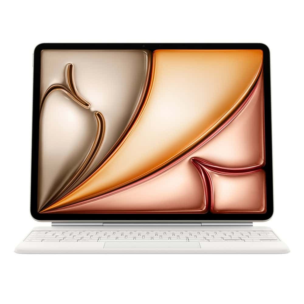 Клавиатура за таблет Apple Magic Keyboard (MDFW4Z/A), съвместима с iPad Air 13-inch (M3)/(M2), International English, бяла
