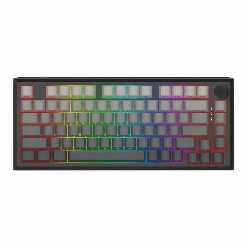 Клавиатура Redragon Penumbra Pro, жична/безжична, механична, Lion L суичове, гейминг, RGB подсветка, 6 мултимедийни бутона, черна, USB, Bluetooth