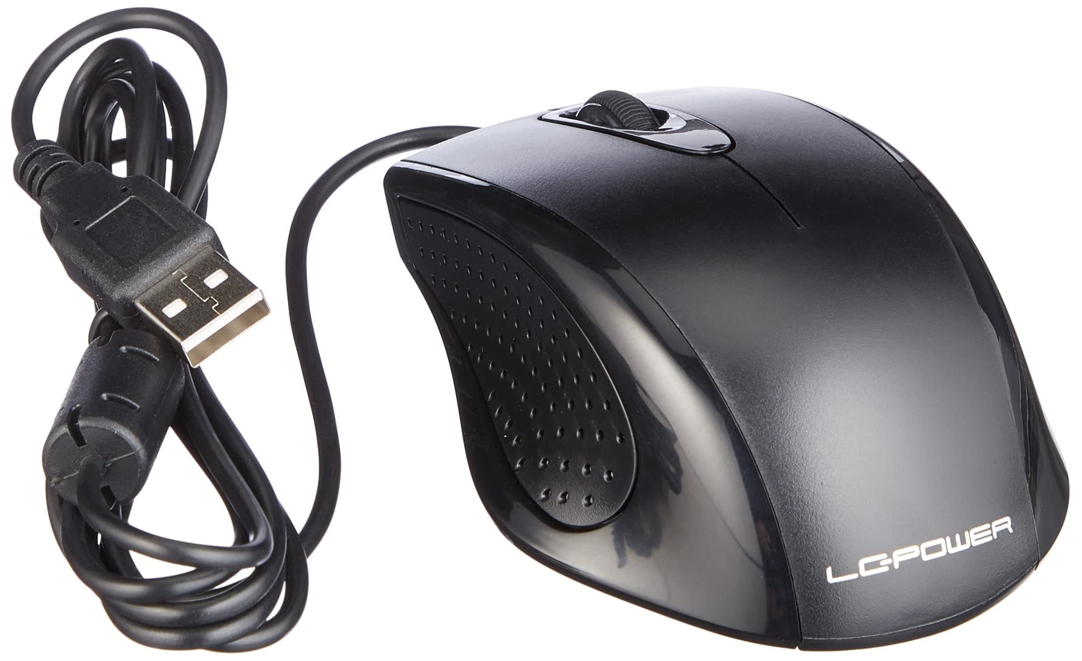 Мишка LC Power M710B, оптична, USB, черна