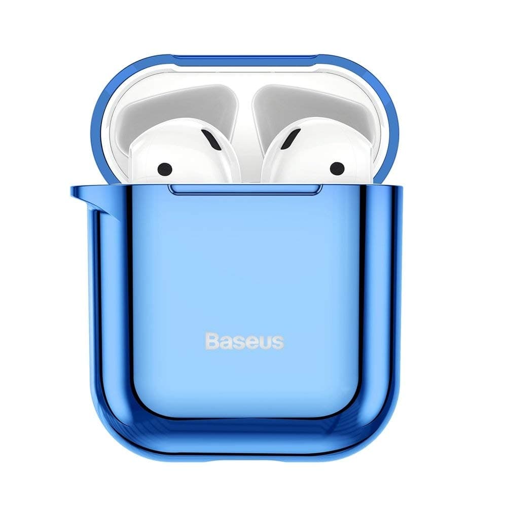 Защитен калъф Baseus Shining Hook за Apple Airpods / Apple Airpods 2, син