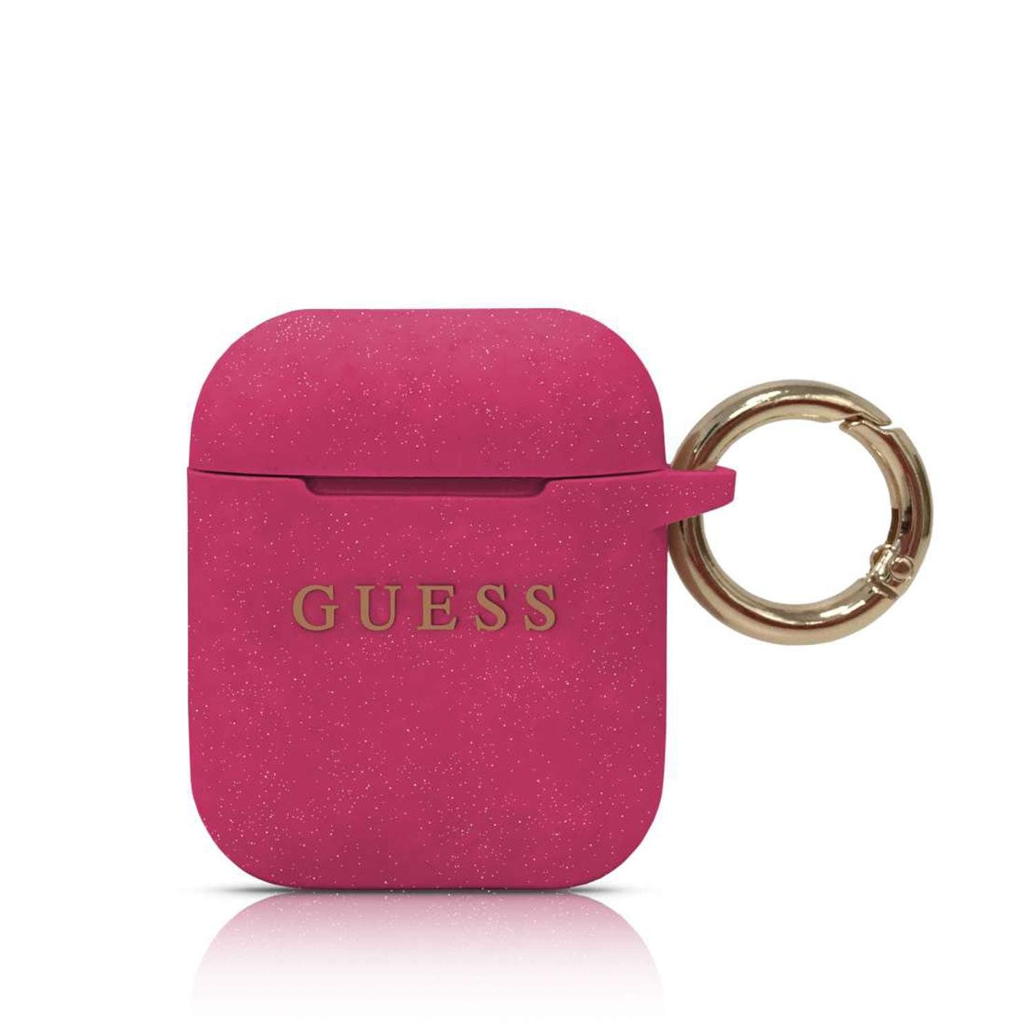 Защитен калъф Guess Silicone Case за Apple Airpods / Apple Airpods 2, розов