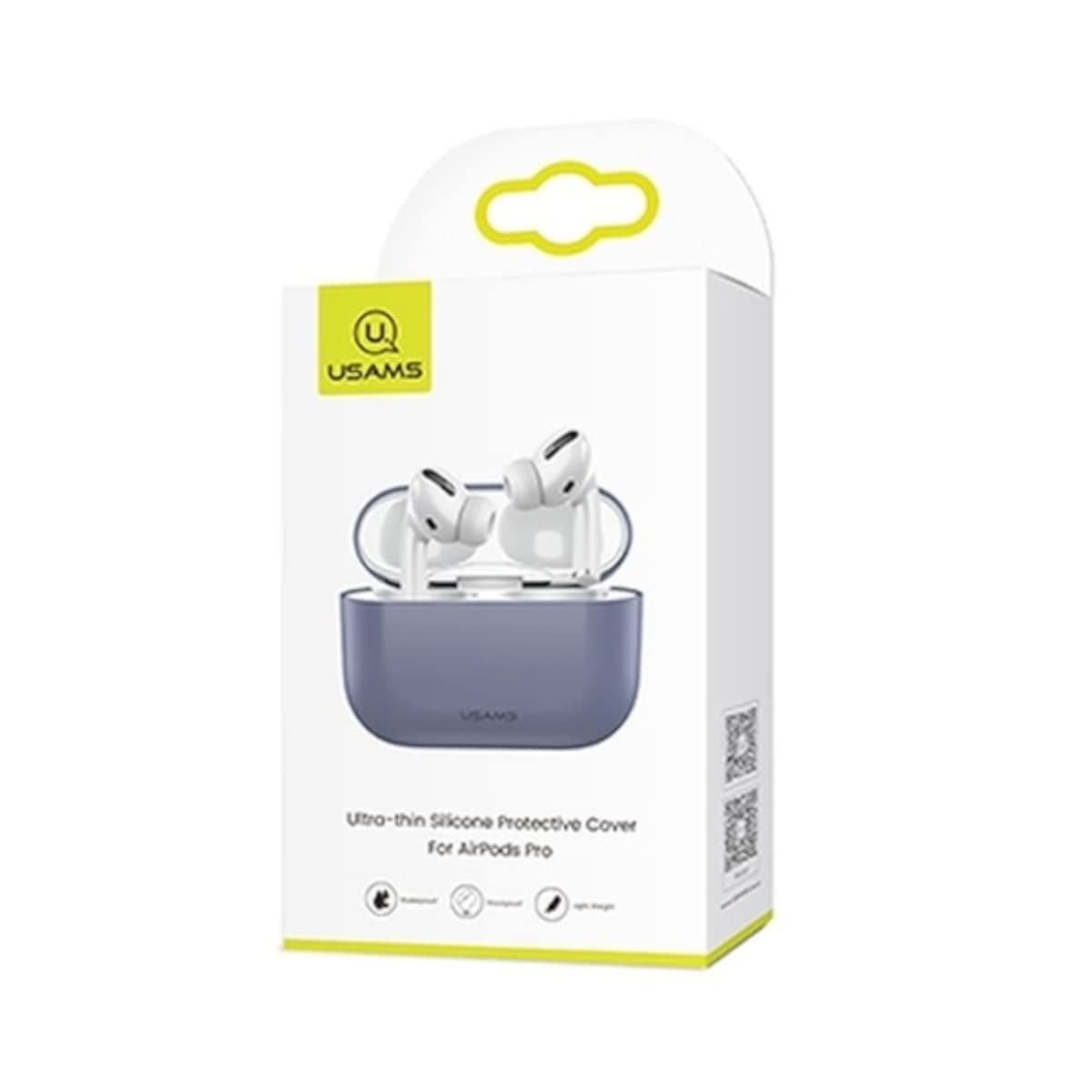 Защитен калъф USAMS Ultra-Thin Silicone Case, за Apple Airpods Pro, силиконов, лилав