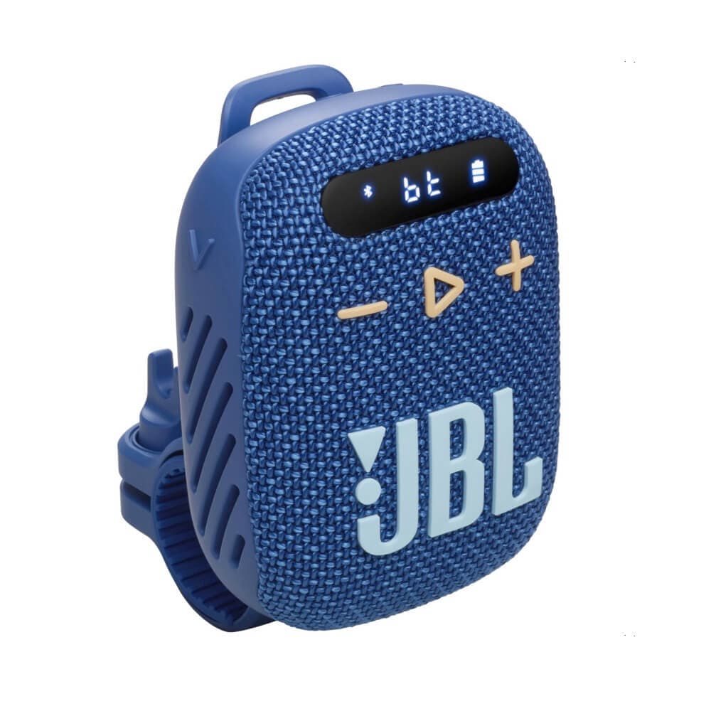 Безжичен портативен спийкър за велосипеди и мотоциклети - JBL Wind 3 Portable Bicycle Waterproof Speaker (син)