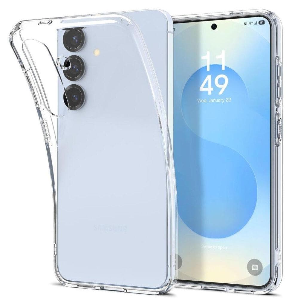 Тънък силиконов (TPU) калъф за Samsung Galaxy S25 (прозрачен) - Spigen Liquid Crystal Case