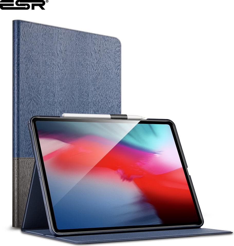 Текстилен калъф и поставка за iPad Pro 11 M1 (2021), iPad Pro 11 (2020), iPad Pro 11 (2018) - ESR Urban Premium Folio Case (тъмносин)