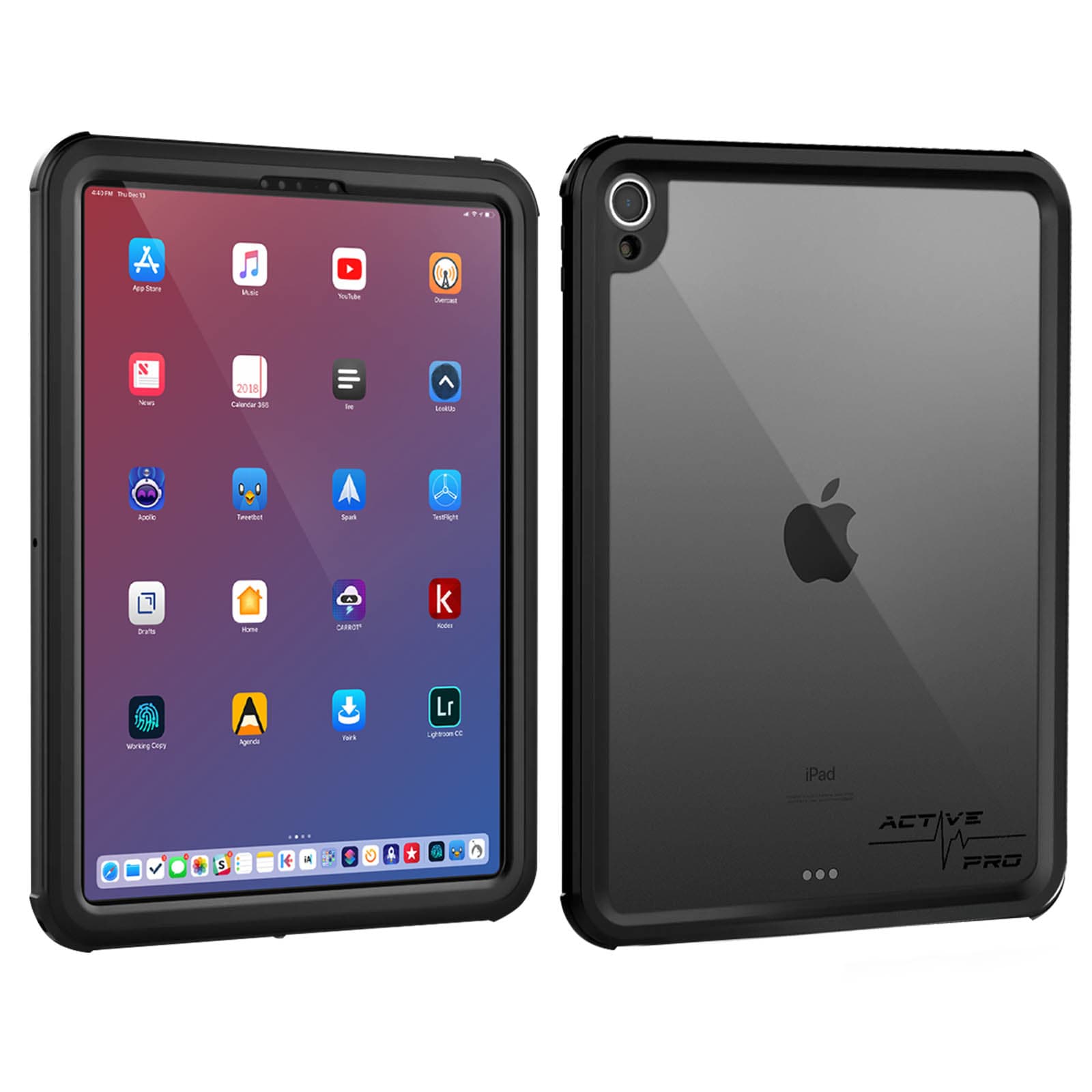 Ударо и водоустойчив калъф за iPad Pro 11 - 4smarts Rugged Case Active Pro STARK (черен)