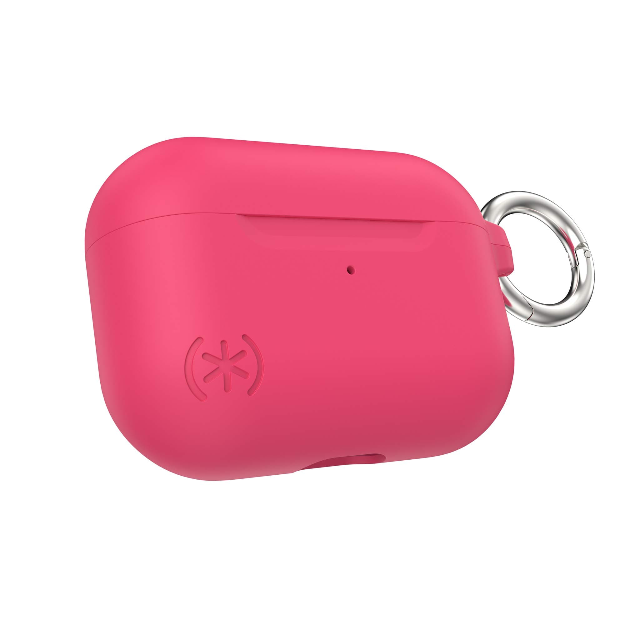 Калъф за слушалки Speck Presidio Pro - Goji Berry Pink, за Apple AirPods Pro, алуминиев, с карабинер, удароустойчив, антибактериално покритие Microban, розов
