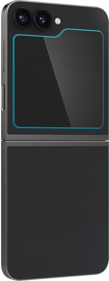 2 броя стъклени защитни покрития за дисплея на Samsung Galaxy Z Flip6 - Spigen Glas.tR EZ Fit Tempered Glass 2 Pack (прозрачно)