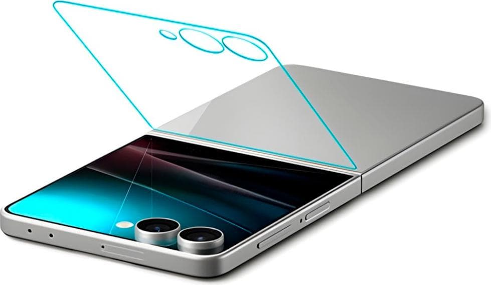 2 броя стъклени защитни покрития за дисплея на Samsung Galaxy Z Flip7 - Spigen Glas.tR EZ Fit Tempered Glass 2 Pack (прозрачно)
