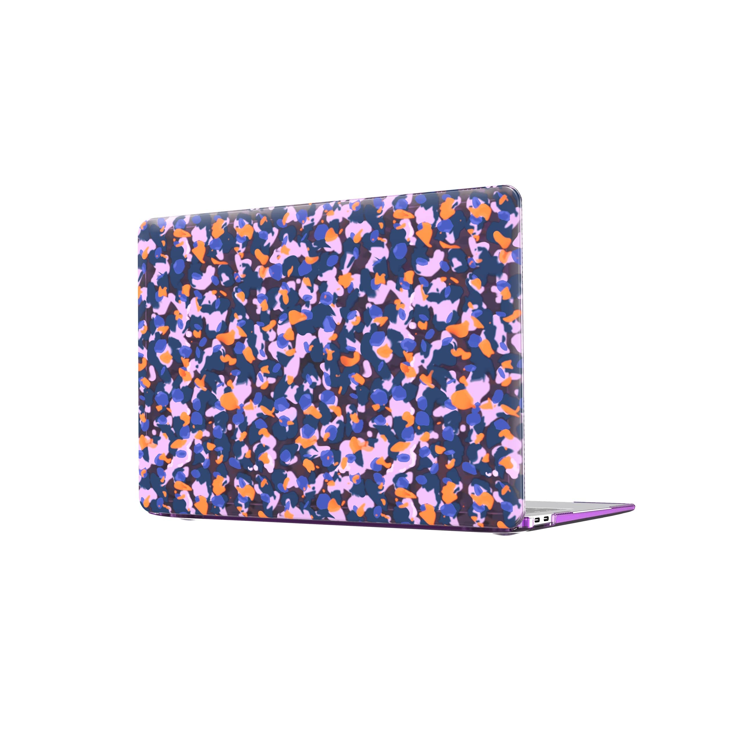 Предпазен поликарбонатов кейс за Macbook Air 13 (2018-2020), MacBook Air 13 M1 (2020) - Tech21 EvoArt Modern Camo Case (лилав)