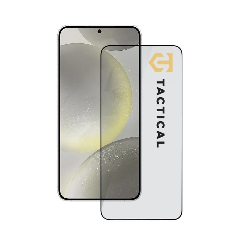 Стъклено защитно покритие за целия дисплей на на Samsung Galaxy S24 - Tactical Glass Shield 5D (прозрачен-черен)